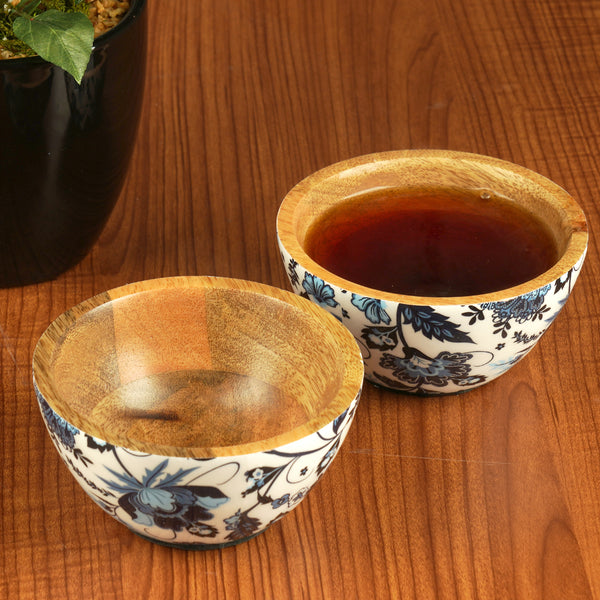 Floret Blue Bowls (Set of 2)