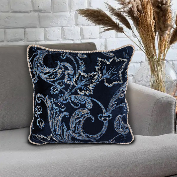 Divine Floral Blue Cushion Cover