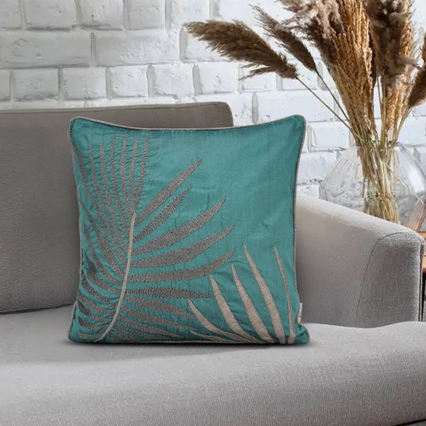 Tropical Palm in Teal with Filler