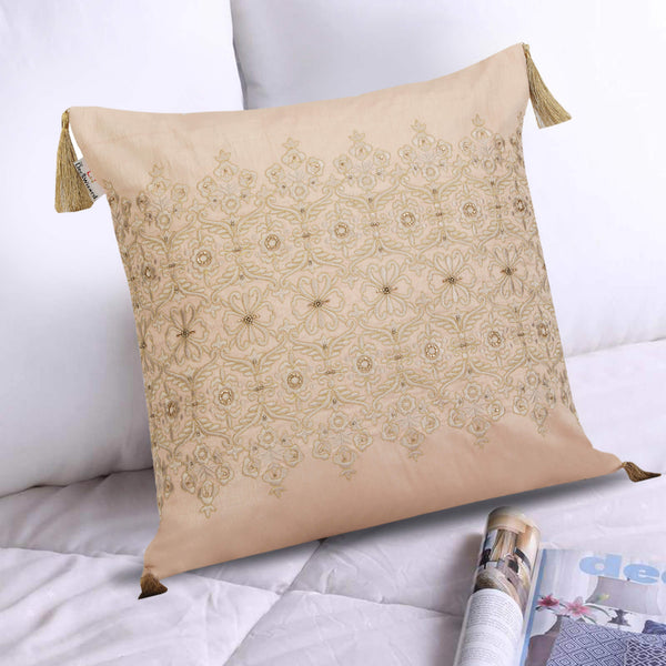 Floral Glory in Blush Cushion Cover with Filler