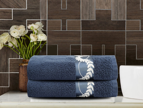 Leafy Waves Bath Towels (Set of 2)