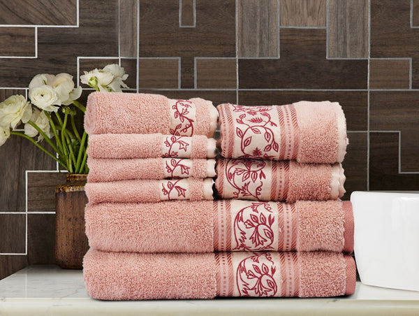 Floral Paradise Towels (Set of 8)