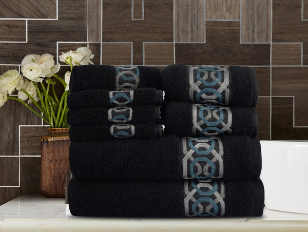 Geometrical Era Towels (Set of 8)