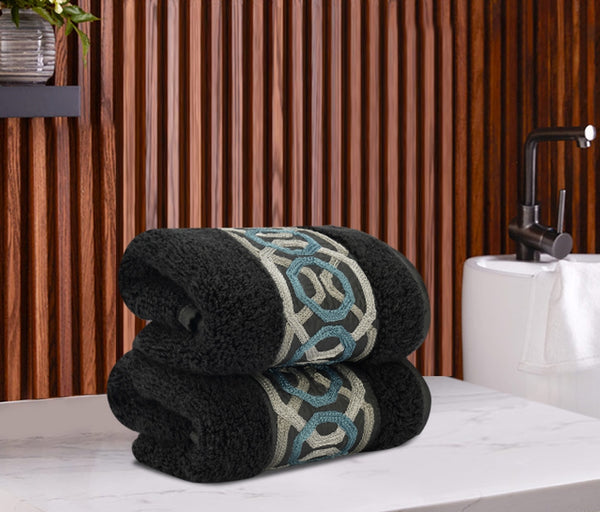 Geometrical Era Hand Towels (Set of 2)