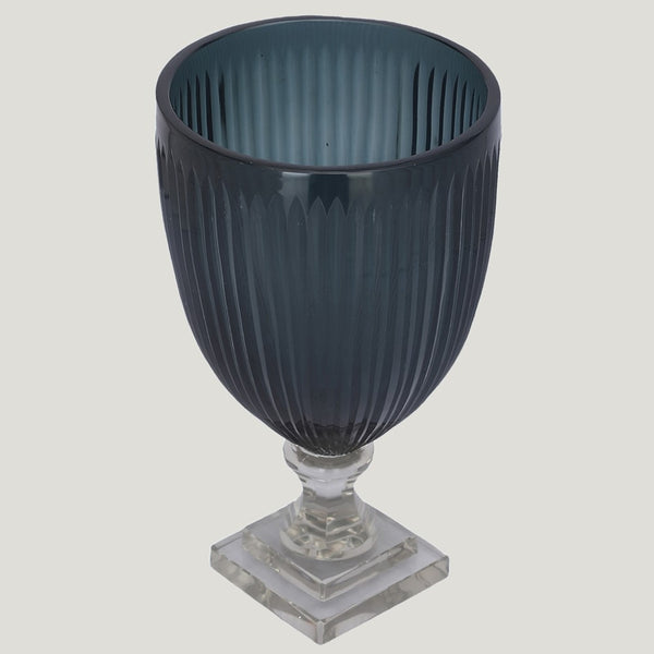 Minimal Concave Flower Vase (Night Blue)
